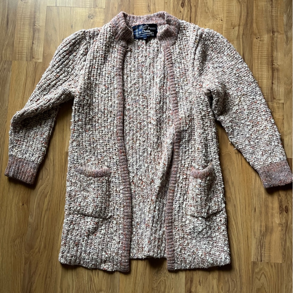Vintage Long Knit Cardigan Sweater